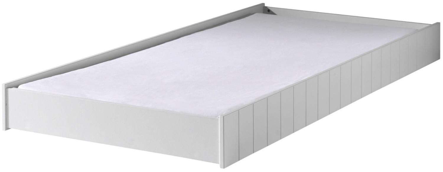 Bettschublade für Einzelbett Robin MDF Weiß 199x17x94 cm Bild 1