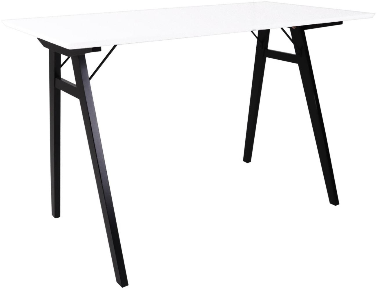 Schreibtisch 'Voel' weiß/schwarz Bild 1