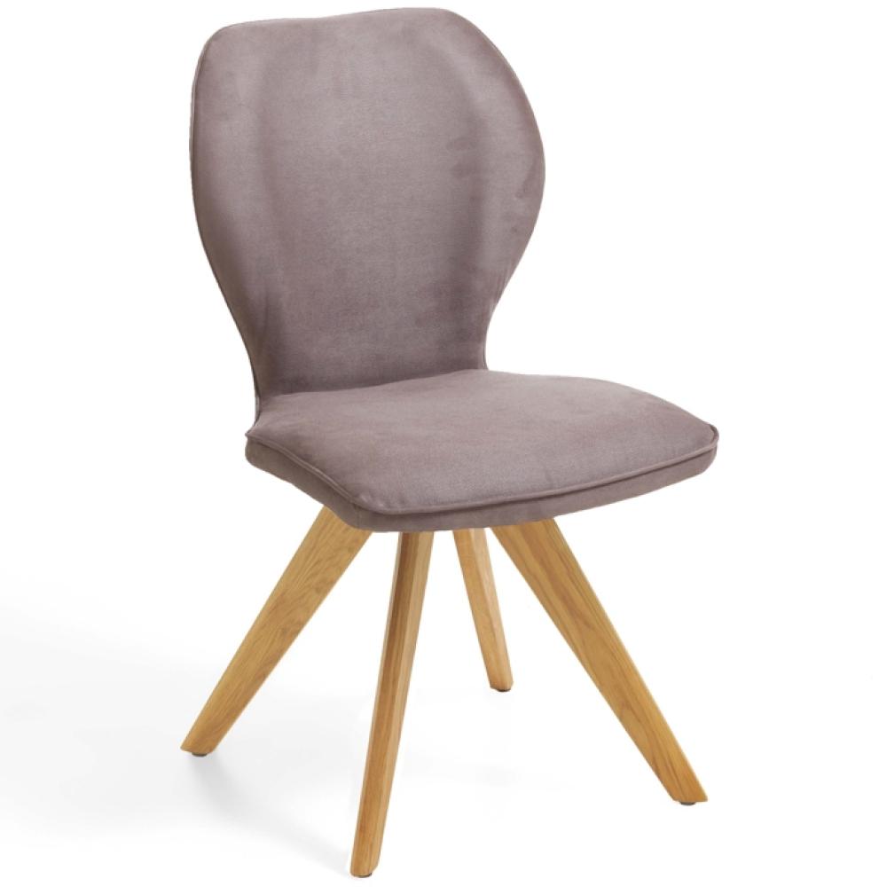 Niehoff Sitzmöbel Colorado Trend-Line Design-Stuhl Eichengestell - Polyester Nirvana schlamm Bild 1