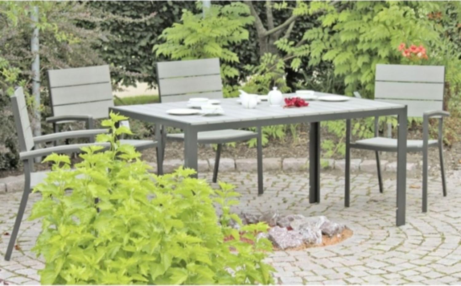 Gartenlounge-Set >Olivia< in grau aus Kunststoff, Aluminium Bild 1