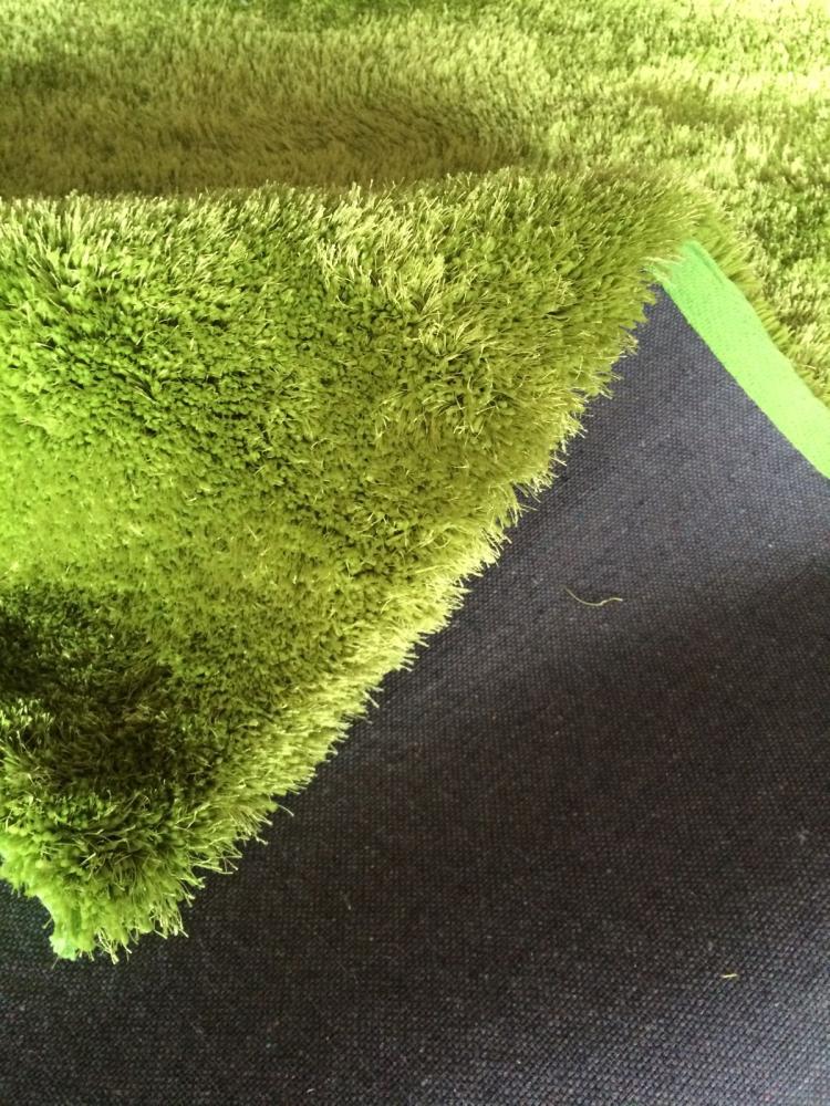 Teppich- Shaggy Hochflor Teppich ideal für alle Räume Grün, 300 x 200 cm Bild 1
