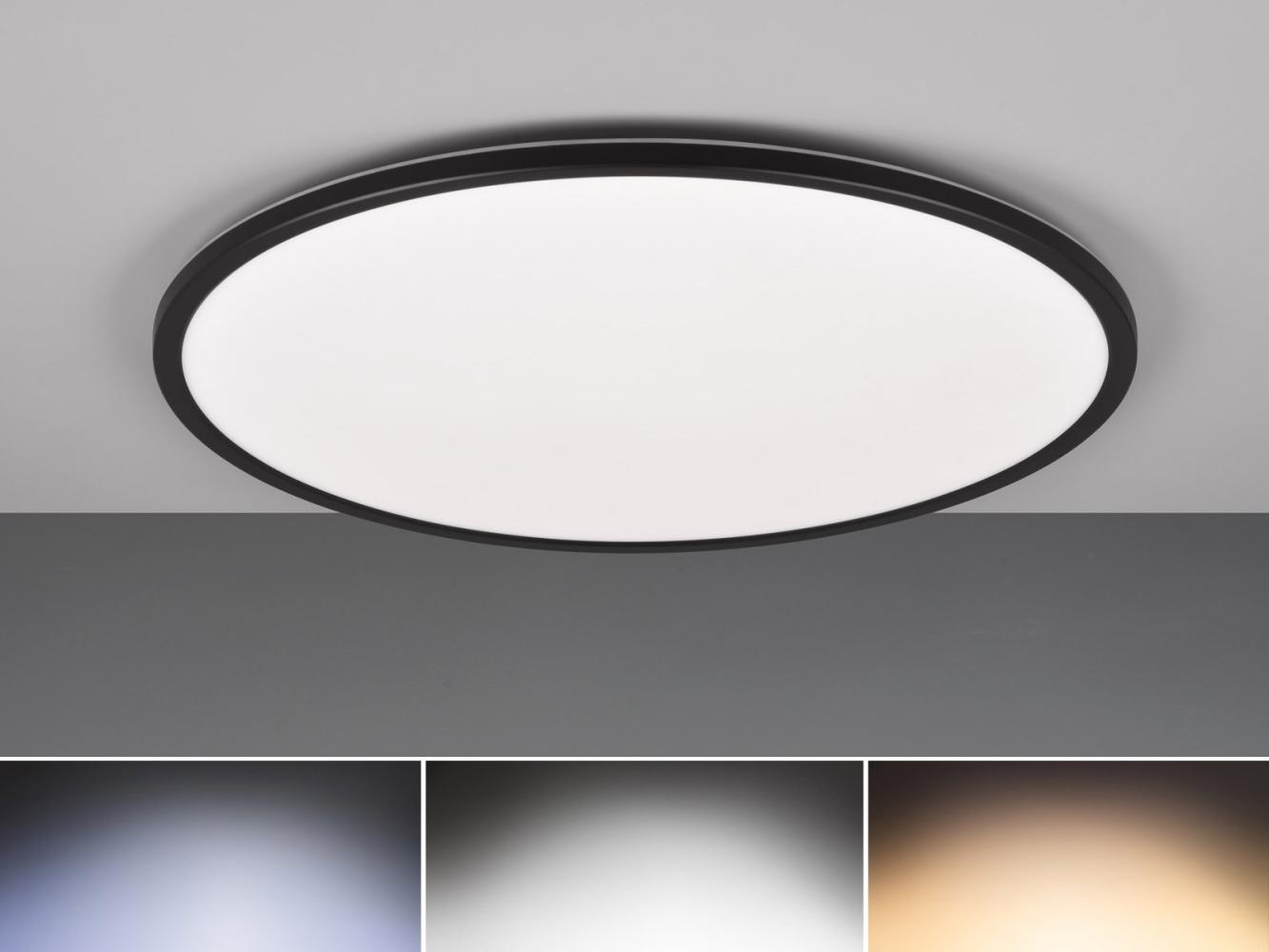 LED Deckenleuchte SCOTT Schwarz, dimmbar & Lichtfarbe einstellbar - Ø50cm Bild 1