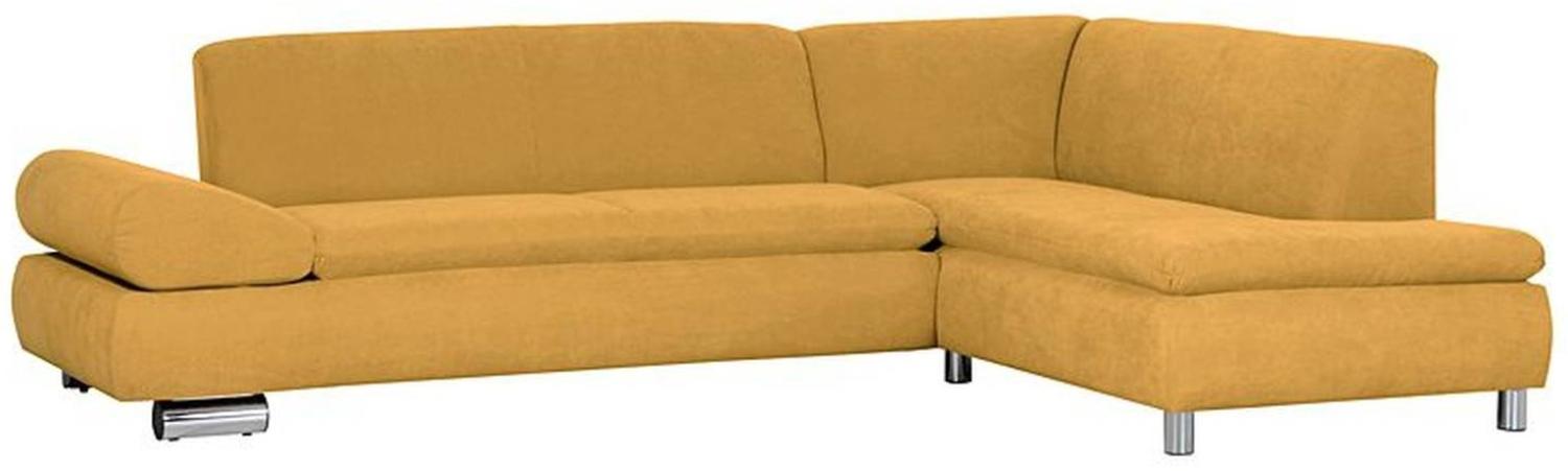 Sofa 2,5-Sitzer links mit Ecksofa rechts PALM BAY-23 Veloursstoff Farbe mais Sitzhärte weich B: cm T: cm H: 76cm Bild 1