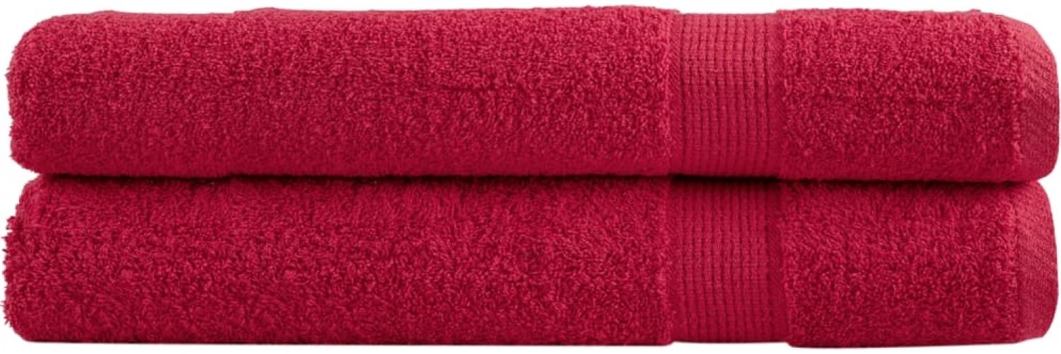 Premium-Handtücher 2 Stk. Rot 100x200cm 600 g/m² 100% Baumwolle 137413 Bild 1