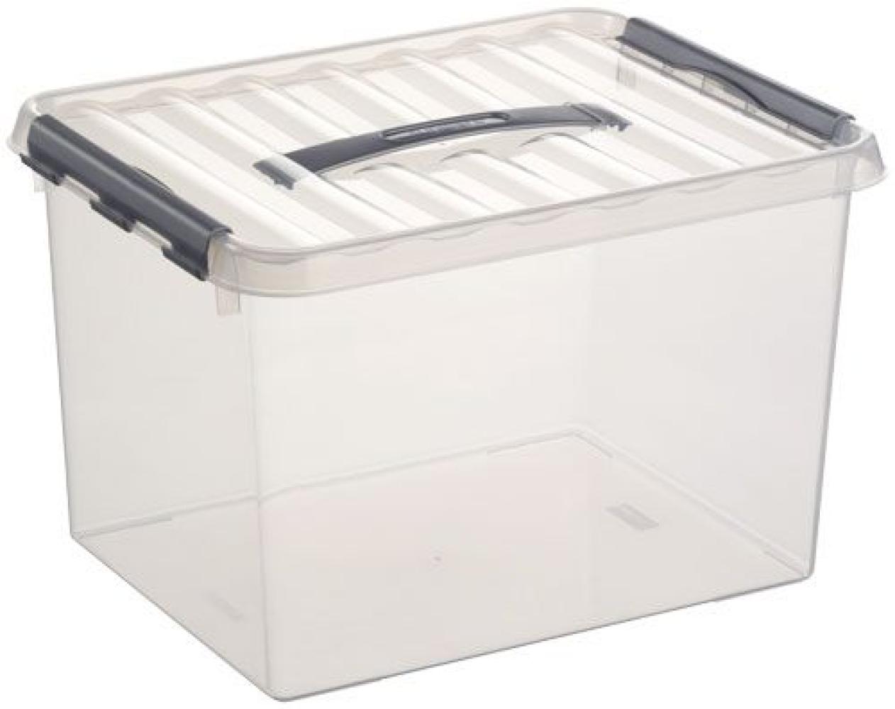 Sunware Aufbewahrungsbox mit Deckel 22 Liter 300x260x400mm transparent Bild 1