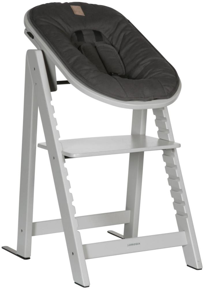 Kidsmill Up! Kinderstuhl + Newbornset Solid Grey Grau Bild 1