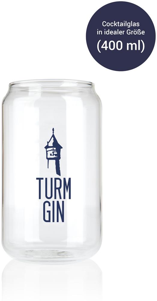 TURM GIN Cocktail Glas mit Logo - 400 ml Bild 1
