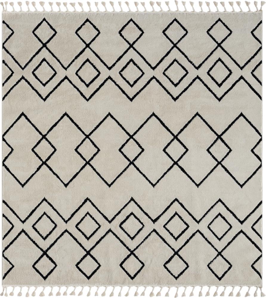 Teppich ORIENTAL quadratisch weiß 240 x 240 cm Bild 1