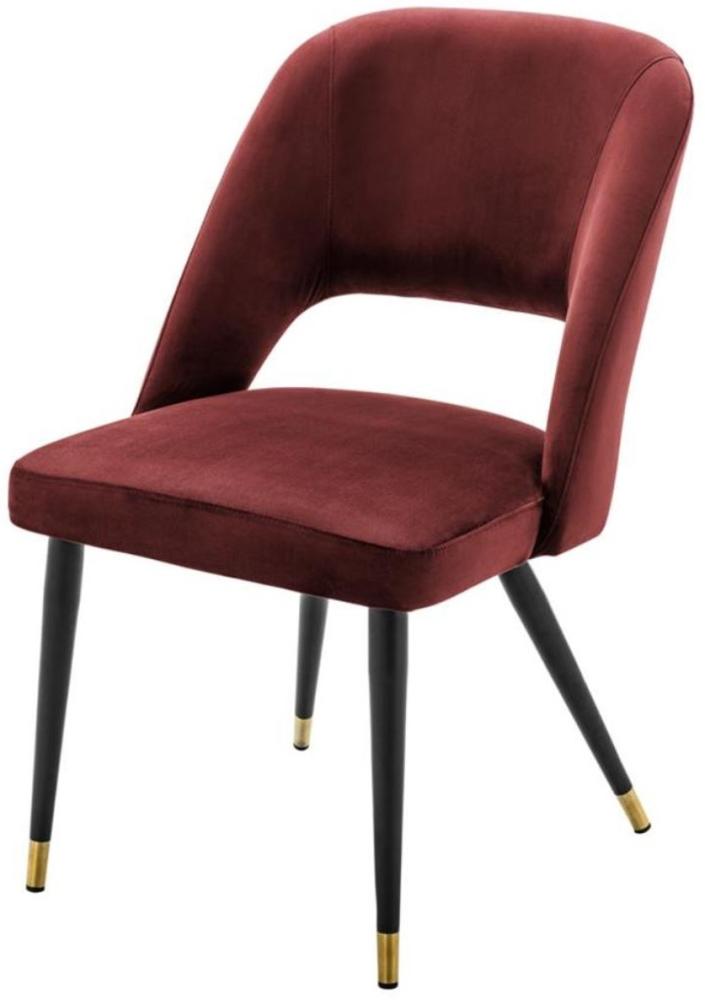 EICHHOLTZ Dining Chair Cipria Roche Bordeaux velvet Bild 1