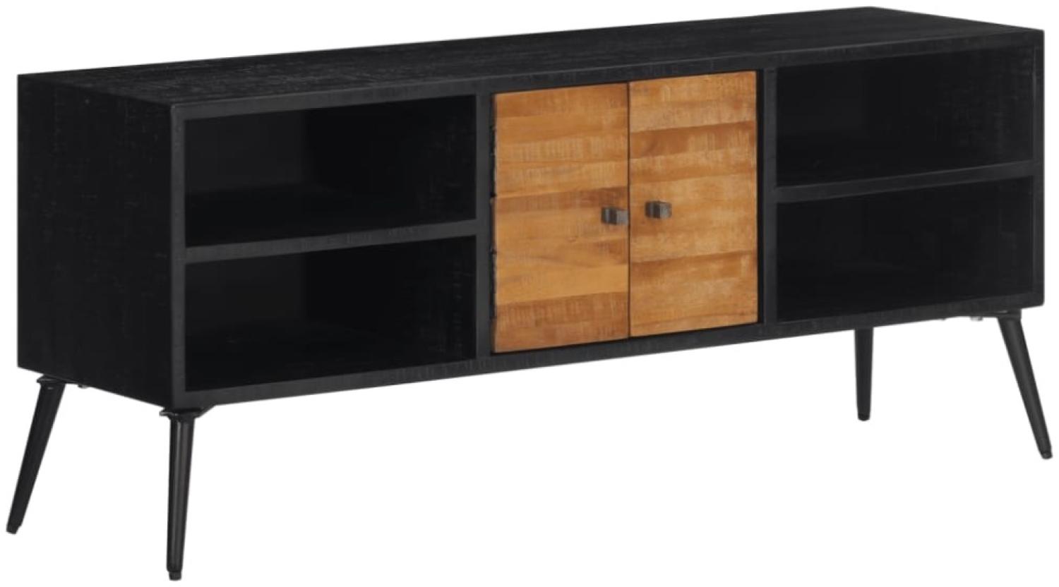 vidaXL TV-Schrank 112x31x45 cm Recyceltes Massivholz Teak Bild 1