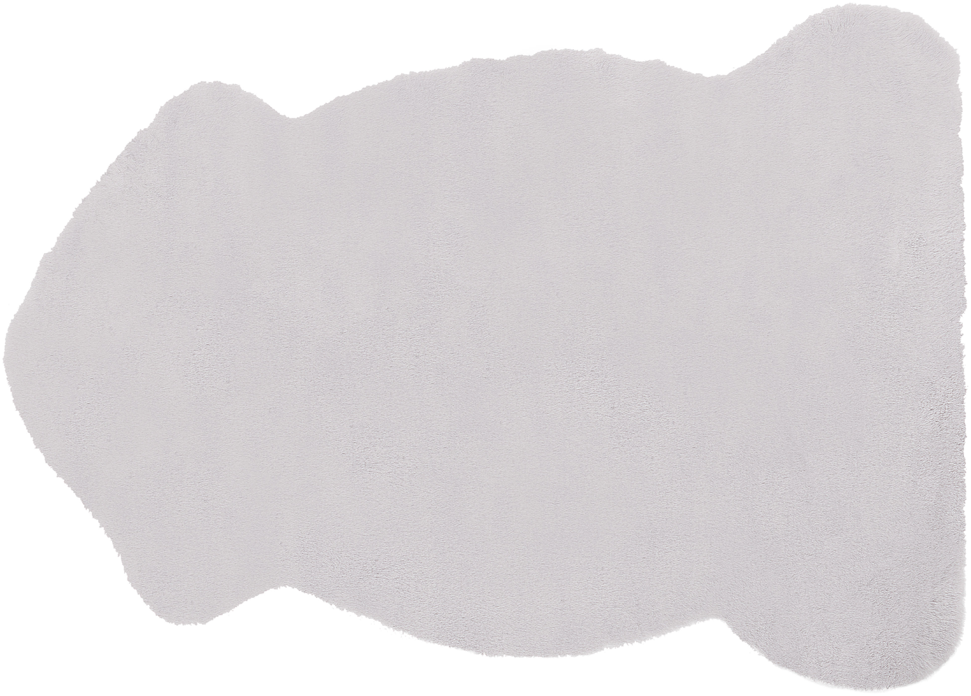 Kunstfell-Teppich Kaninchen grau 90 cm UNDARA Bild 1