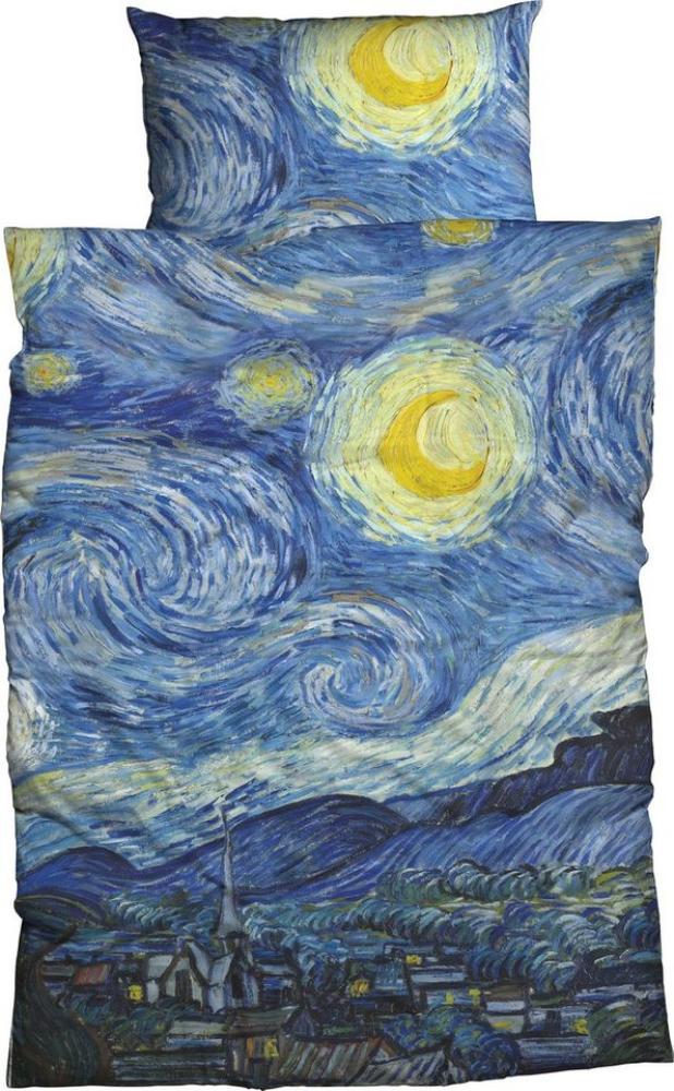 Goebel Bettwäsche Starry Night, Satin, 2 teilig, geniales Design von Vincent van Gogh Bild 1