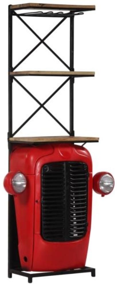 vidaXL Traktor-Weinschrank 49 x 32 x 183 cm Massivholz Mango Bild 1