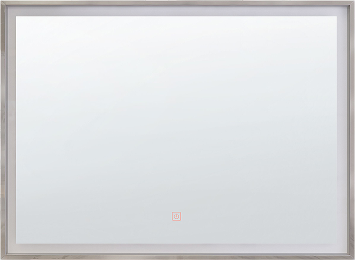 Badspiegel mit LED-Beleuchtung rechteckig 80 x 60 cm ARGENS Bild 1