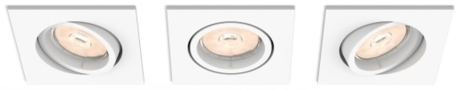 Philips myLiving Einbauspot 5040331PN Einbaustrahler GU10 3 Glühbirne(n) LED 220-240 V Weiß Bild 1