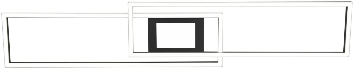 LED Deckenleuchte GANADO flach mit Fernbedienung dimmbar, 110cm, Schwarz Bild 1