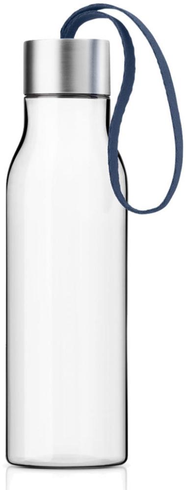 Eva Solo Trinkflasche, Sportflasche, Flasche, Unterwegs, BPA-freier Kunststoff/Edelstahl/Silikon/Polyester, Navy Blau, 0. 5 L, 503028 Bild 1
