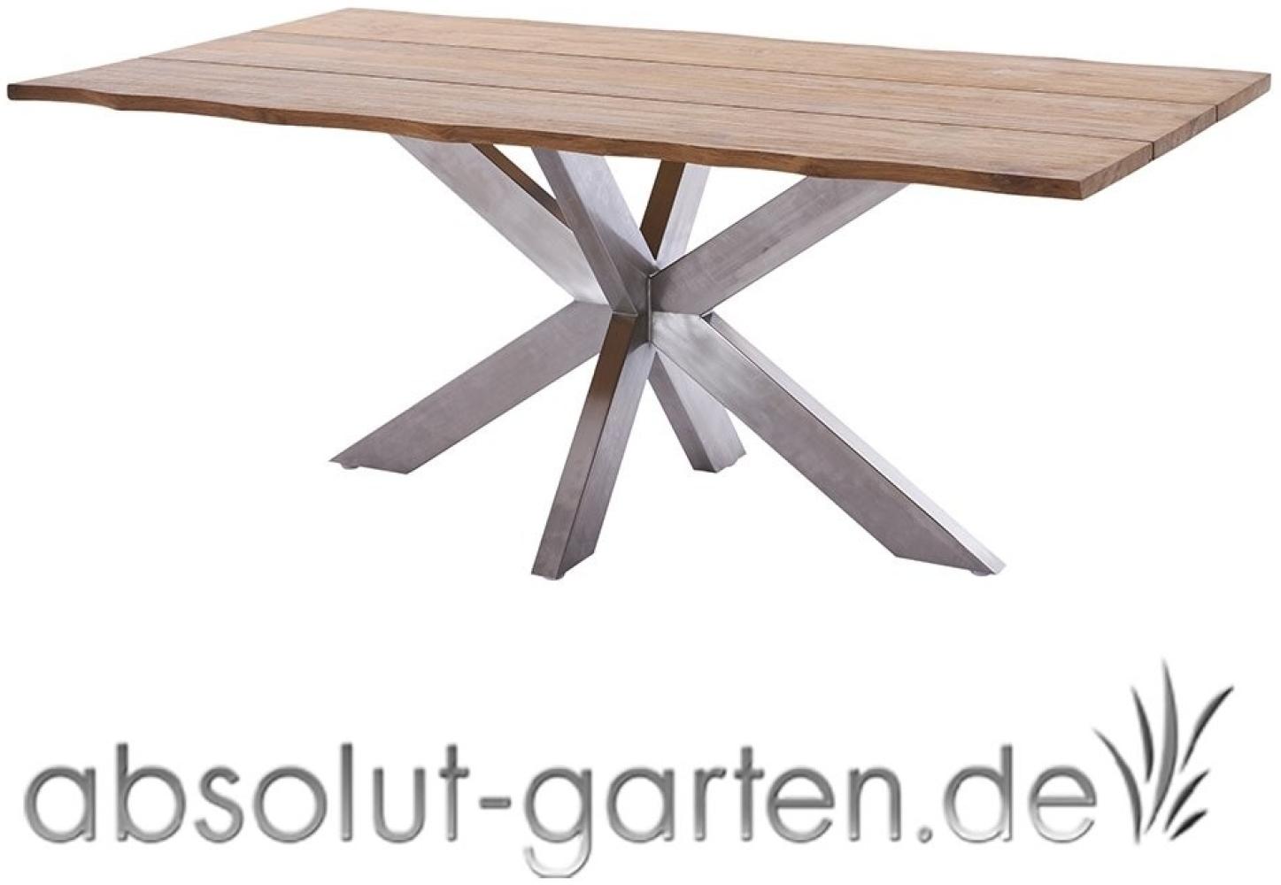 Tischsystem Marbella (ohne Gestell Tischplatte Baumkante) Bild 1