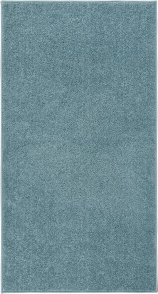 Teppich Kurzflor 80x150 cm Blau Bild 1