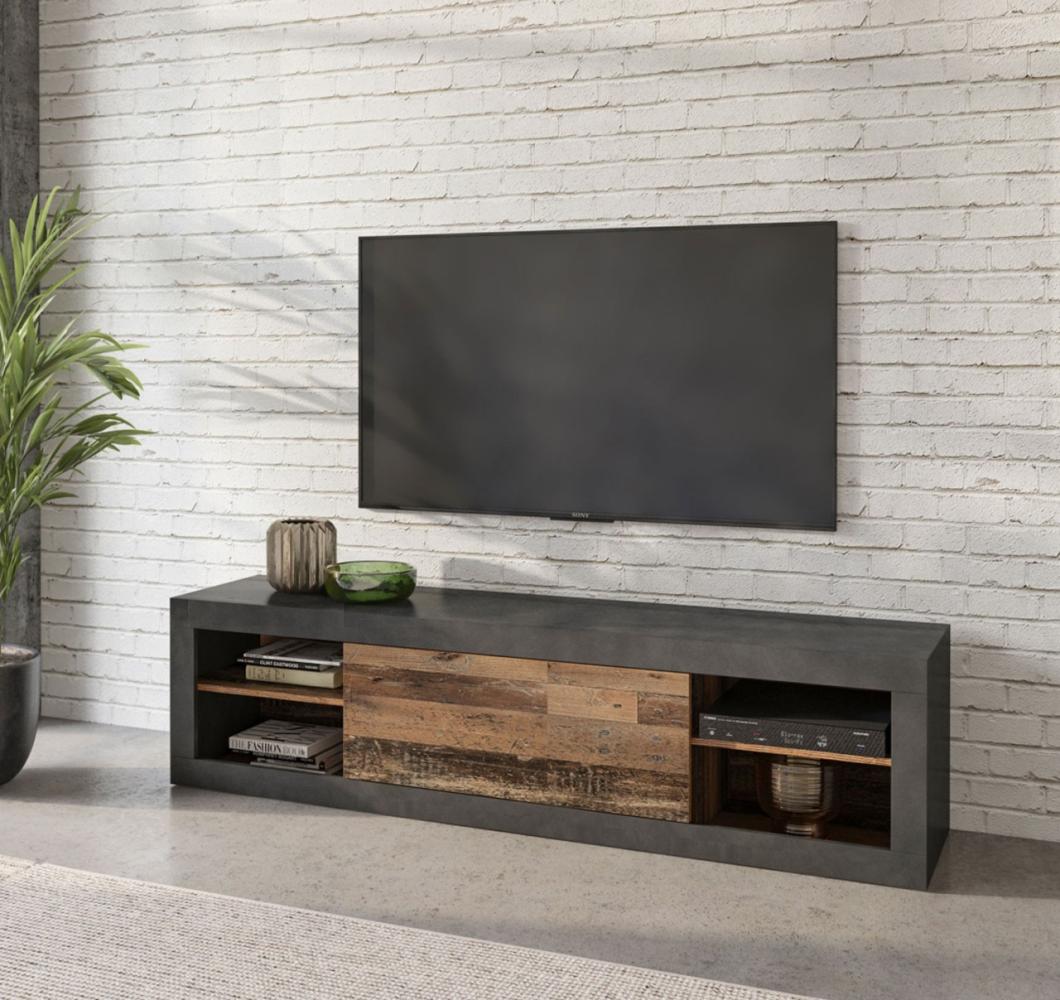 Lowboard Zena TV-Unterschrank 180cm matera/old wood Bild 1