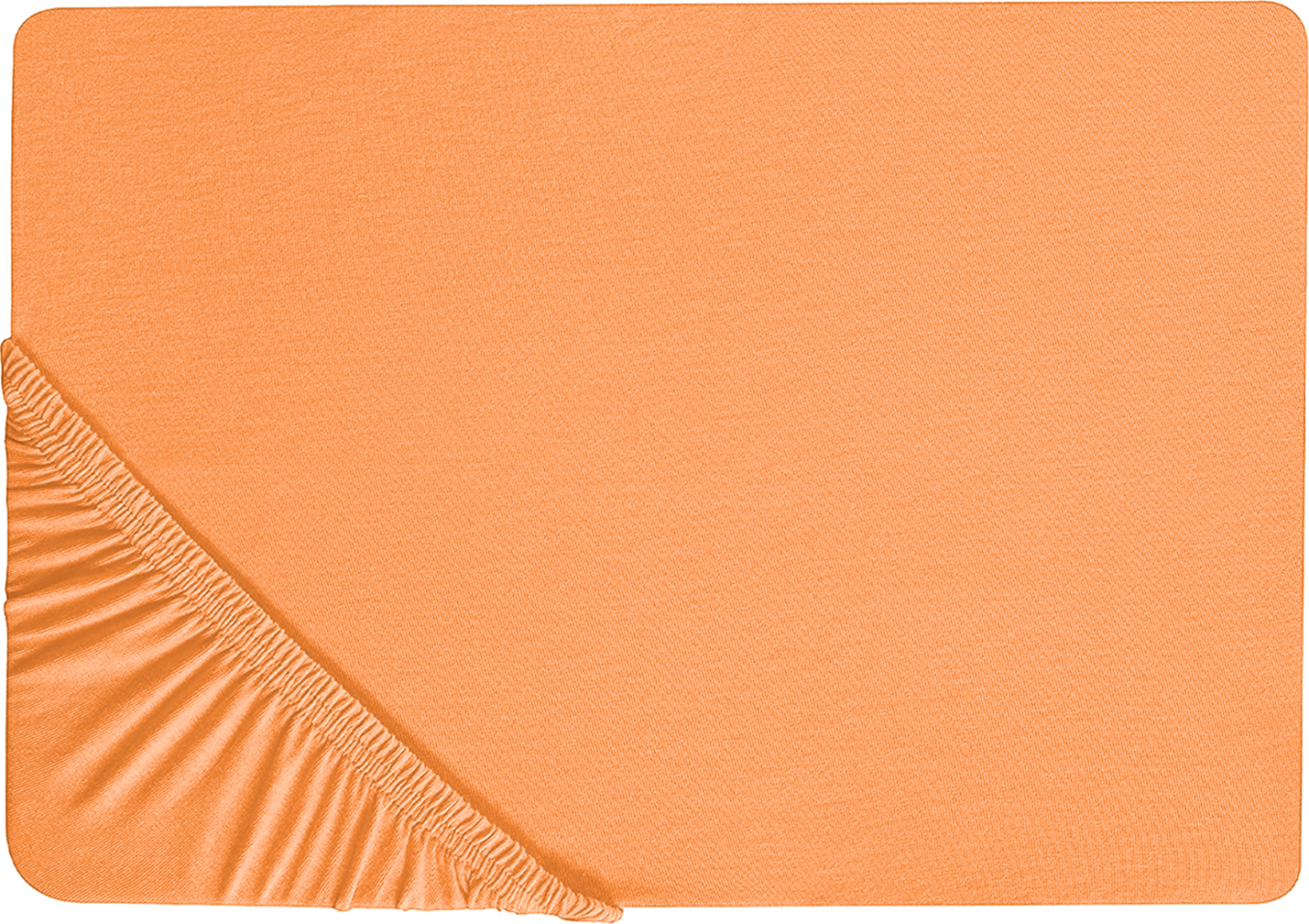 Spannbettlaken Baumwolle orange 160 x 200 cm JANBU Bild 1