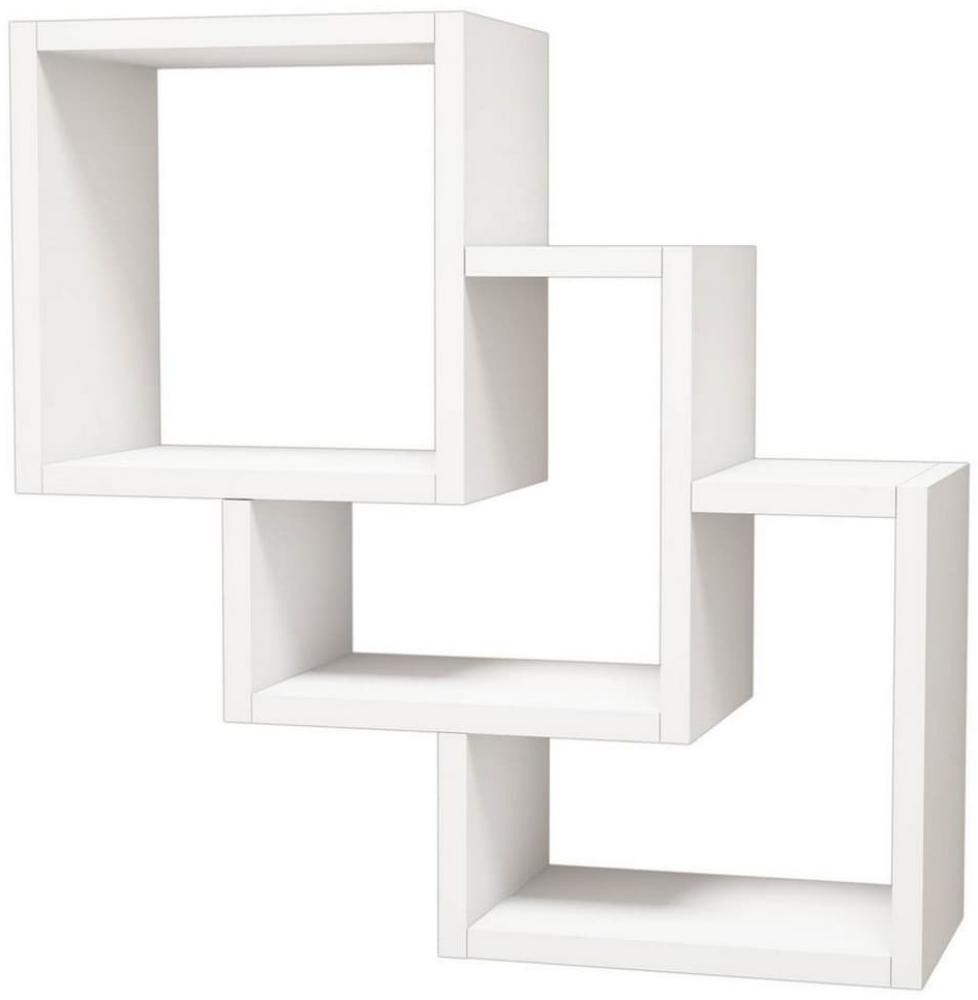 Homemania Wandregal Three Box 57,9x19,5x57,7 cm Weiß Bild 1