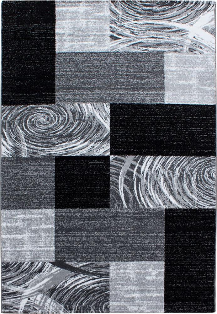 Kurzflor Teppich Paolo rechteckig - 140x200 cm - Schwarz Bild 1