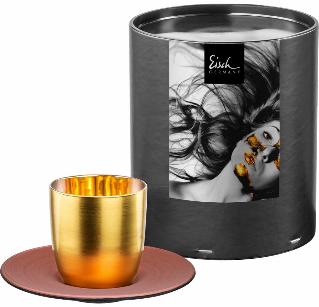 Eisch COSMO COLLECT Gold/Kupfer Espressoglas mit Untertasse - A Bild 1