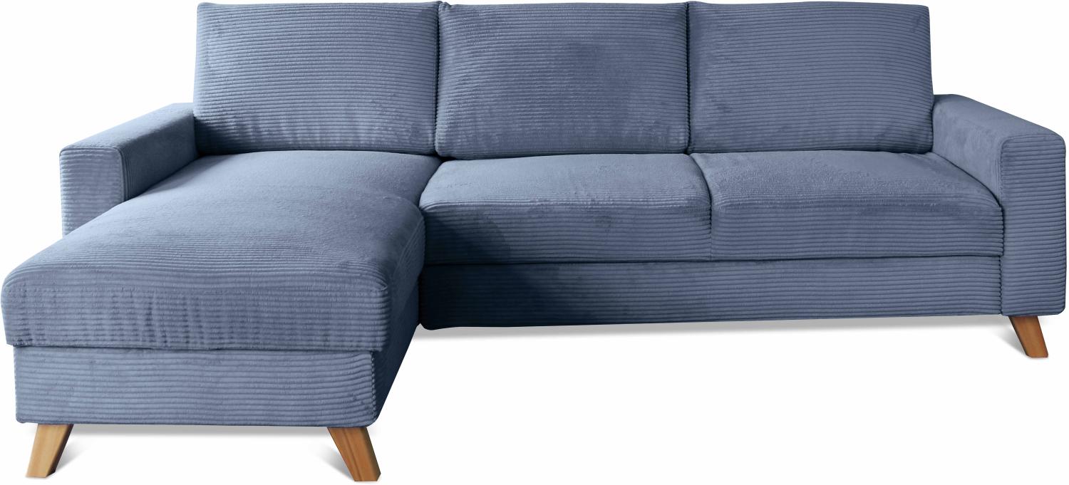 Patrick Ecksofa Links/Rechts, Lincoln - Blau Bild 1