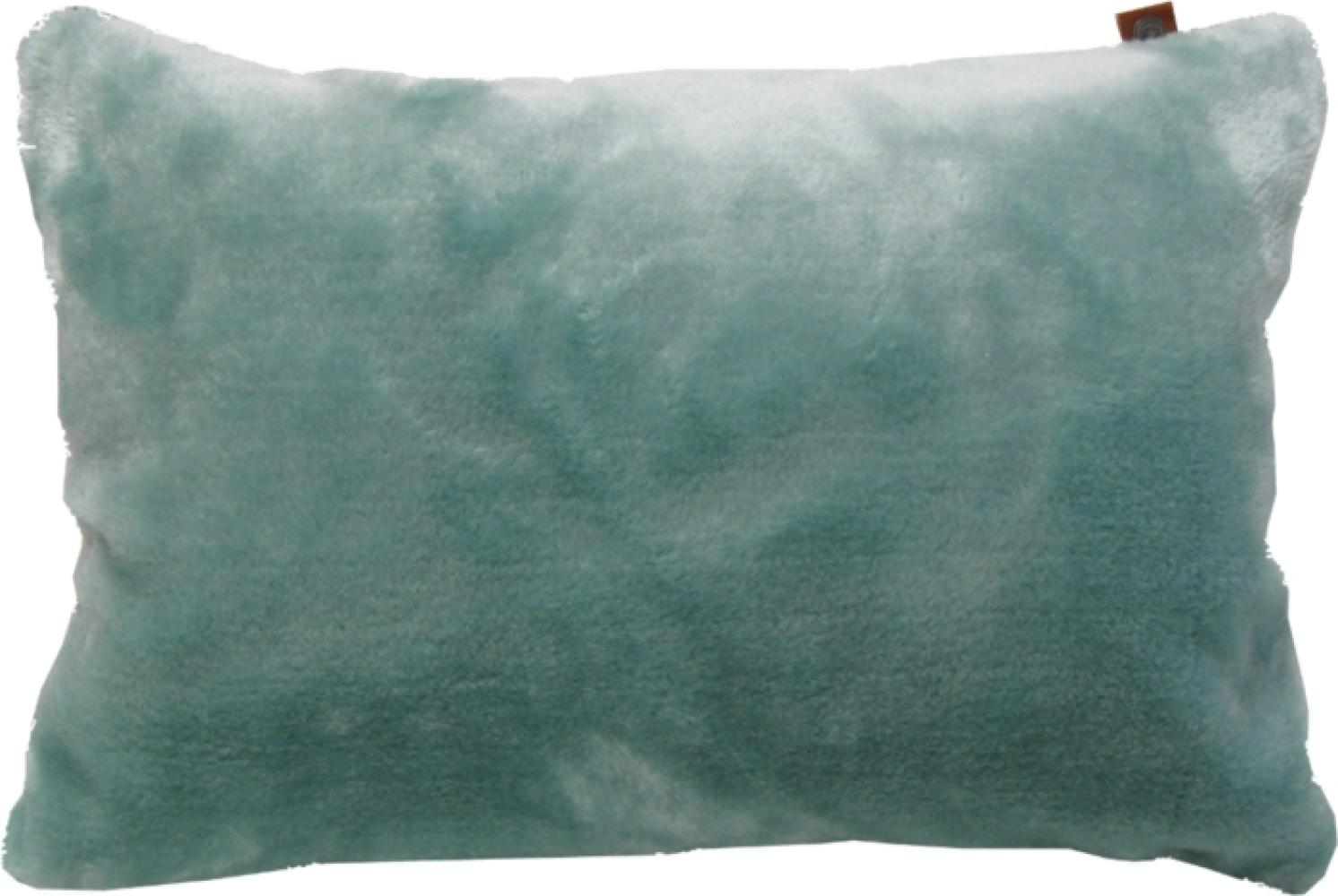 Overseas Kissen Fell, Ice, 30 x 50 cm Grün minz Bild 1