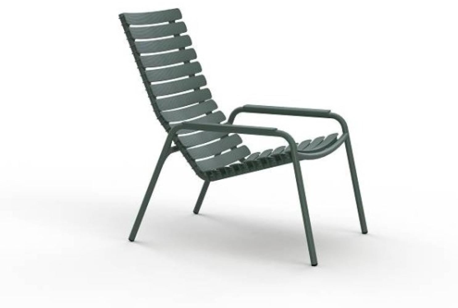 ReCLIPS Lounge Chair olivgrün, Armlehnen Aluminium Bild 1