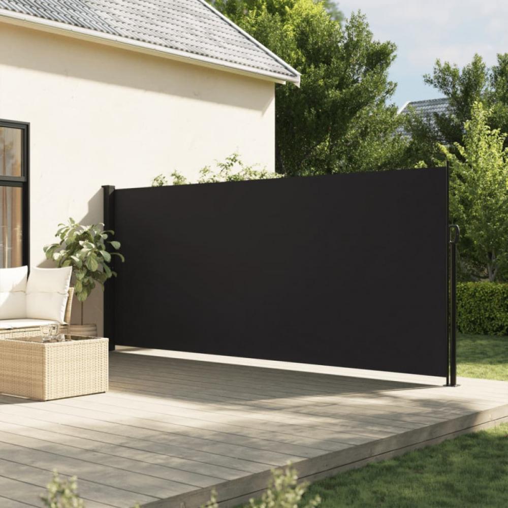 Seitenmarkise Ausziehbar Schwarz 180x600 cm Bild 1