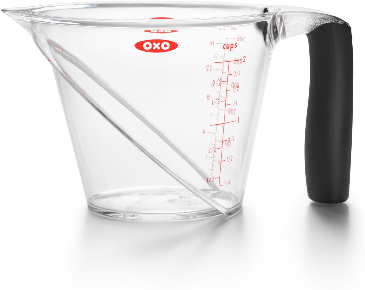 OXO Good Grips abgewinkelter Messbecher klein, 250 ml – spülmaschinenfest Bild 1