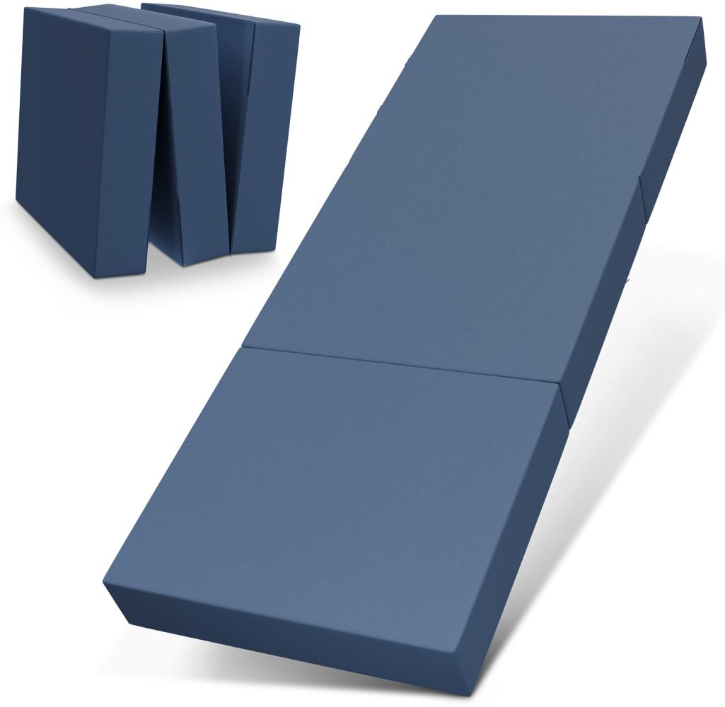 Bestschlaf Klappmatratze Gästematratze, 75x195x15 cm, blau Bild 1