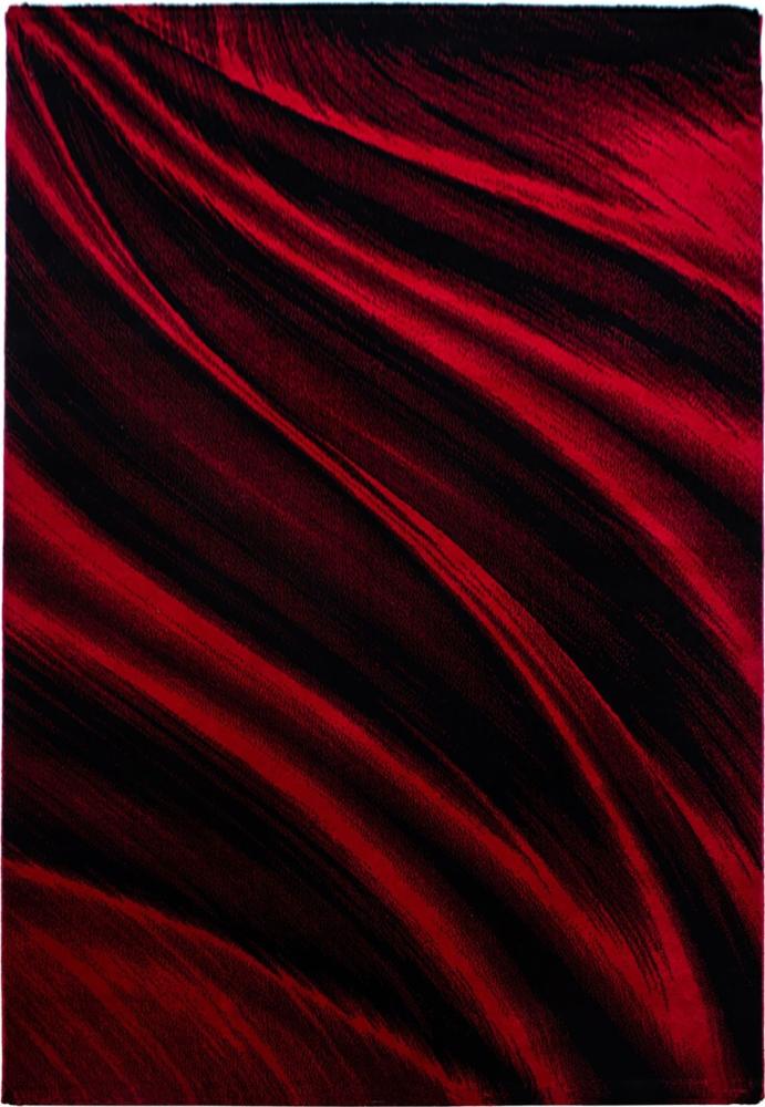 Kurzflor Teppich Matteo rechteckig - 120x170 cm - Rot Bild 1
