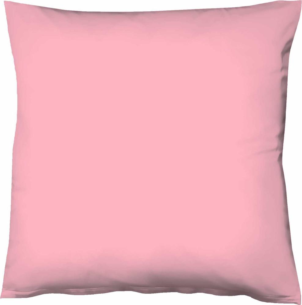 Fleuresse Mako-Satin-Kissenbezug uni colours pink 4070 80 x 80 cm Bild 1