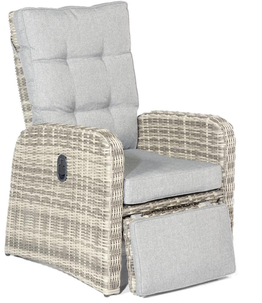 SunnySmart Garten-Relax-Sessel Allianz Aluminium mit Kunststoffgeflecht vintage-taupe Loungesessel Bild 1