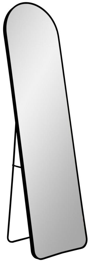 Moderner Standspiegel BARCA schwarz ca. 150x40cm Aluminium Ankleidespiegel Bild 1