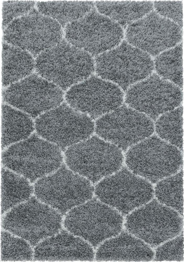 Hochflor Teppich Serena Läufer - 60x110 cm - Grau Bild 1