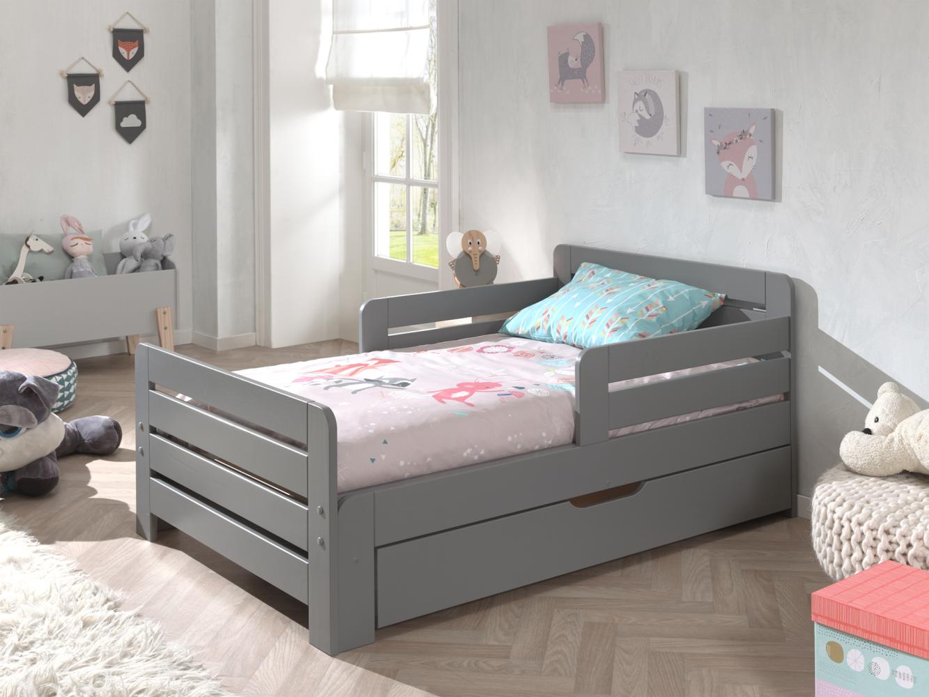 Vipack Kinderbett Jumper zum ausziehen von 140-200 cm, inkl. Bettschublade Bild 1