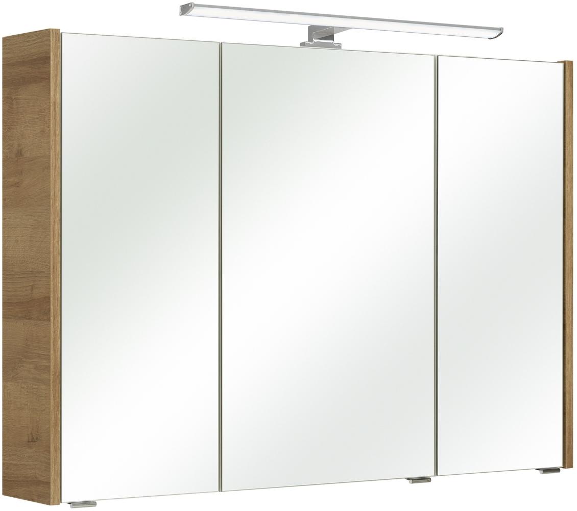 Badezimmerspiegelschrank >Quickset 362< (BxHxT: 100x70x18 cm) in Weiß Glanz Bild 1