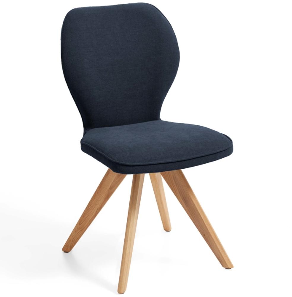 Niehoff Sitzmöbel Colorado Trend-Line Design-Stuhl Gestell Wildeiche - Webstoff Malea-R graphit Bild 1