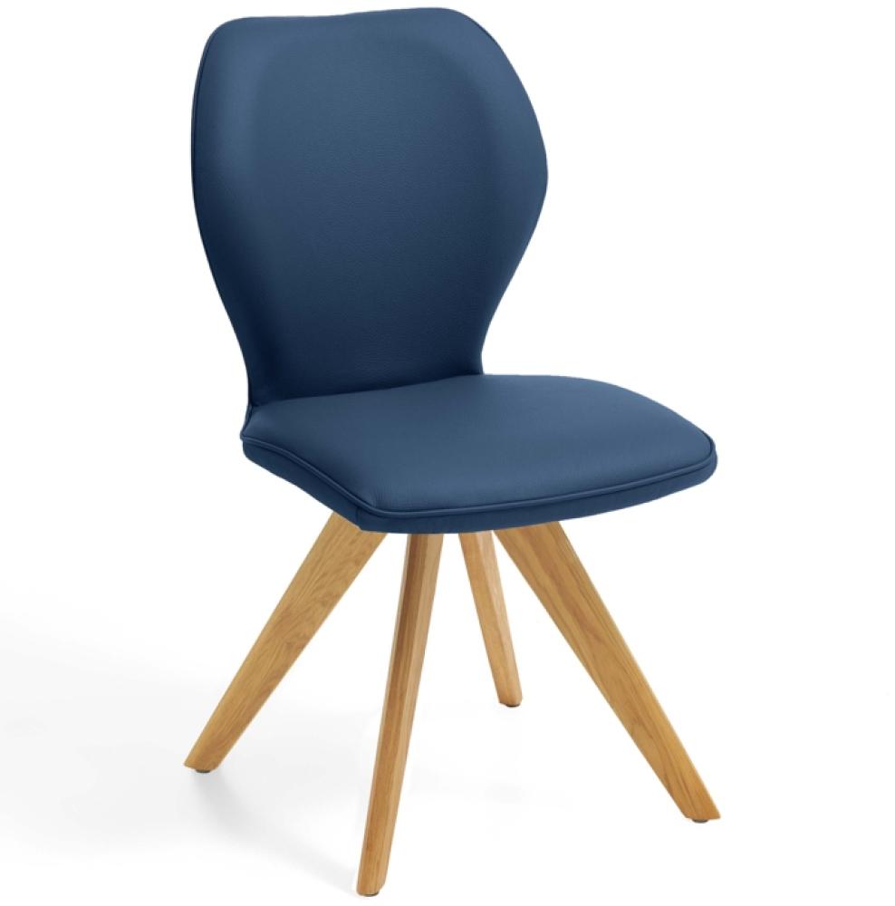 Niehoff Sitzmöbel Colorado Trend-Line Design-Stuhl Eichengestell - Leder Napoli atlantic Bild 1