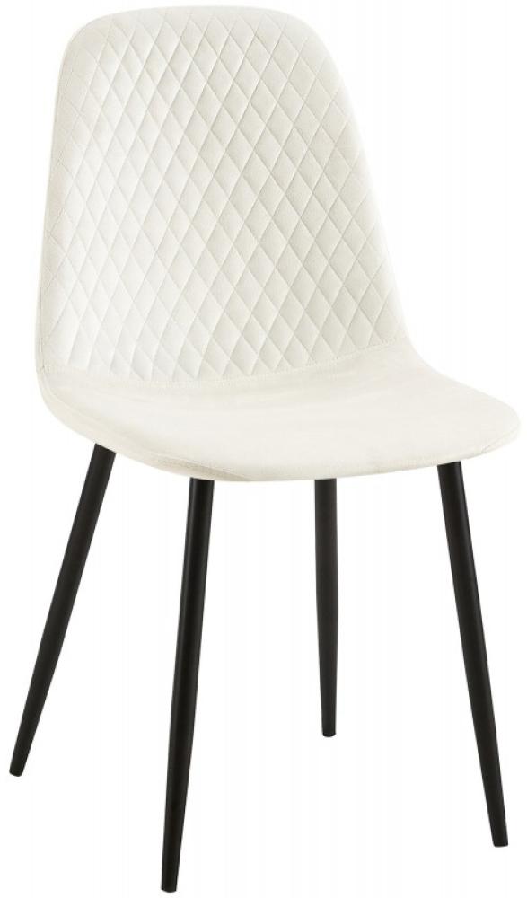 Stuhl Giverny Samt (Farbe: cremeweiß) Bild 1