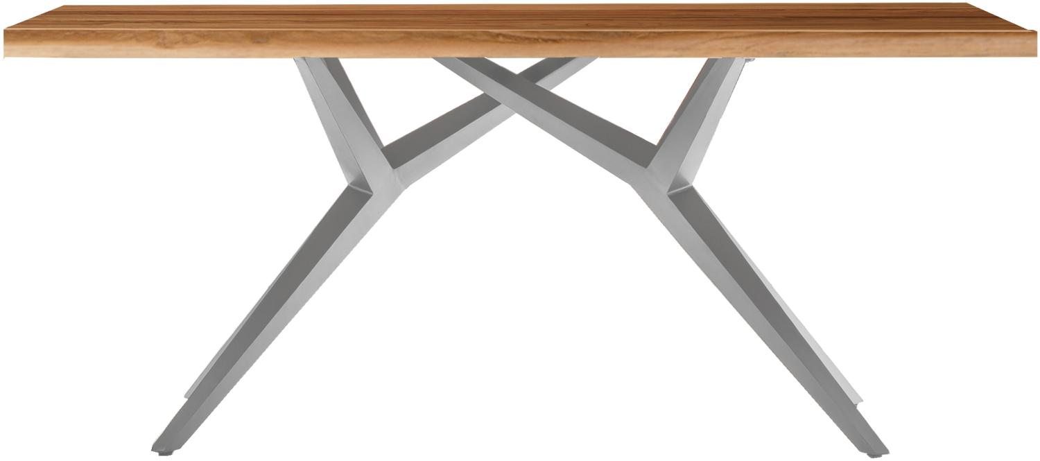 Tisch 220x100 Teak Metall Holztisch Esstisch Speisetisch Küchentisch Esszimmer Bild 1