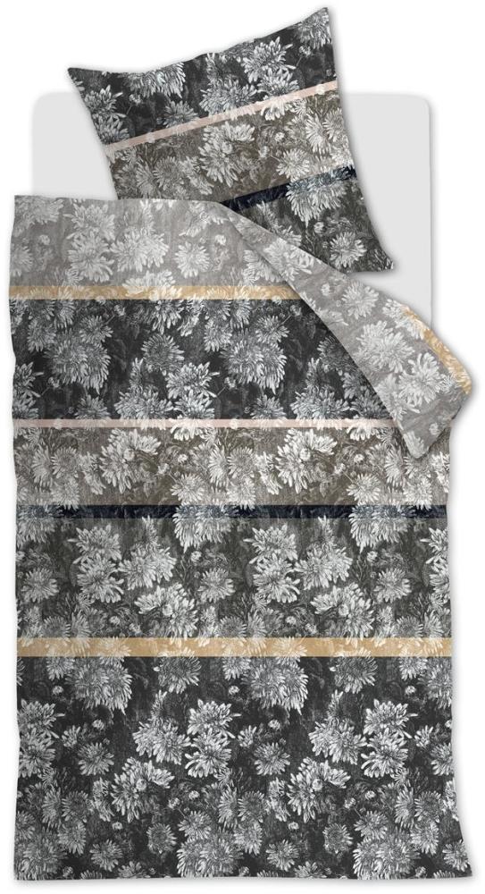 Beddinhouse Mako-Satin Bettwäsche Chrys Grey 135X200 135 x 200 cm + 1x 80 x 80 cm 1 Bettbezug, 1 Kissenbezug Grau Bild 1
