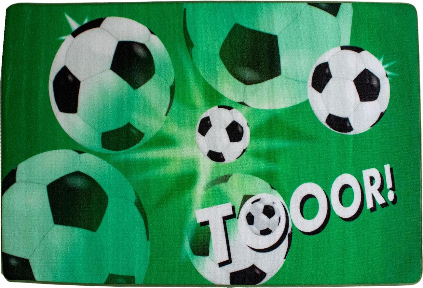 Kinderteppich- Fußball 160 x 100 cm TOOOOR Bild 1
