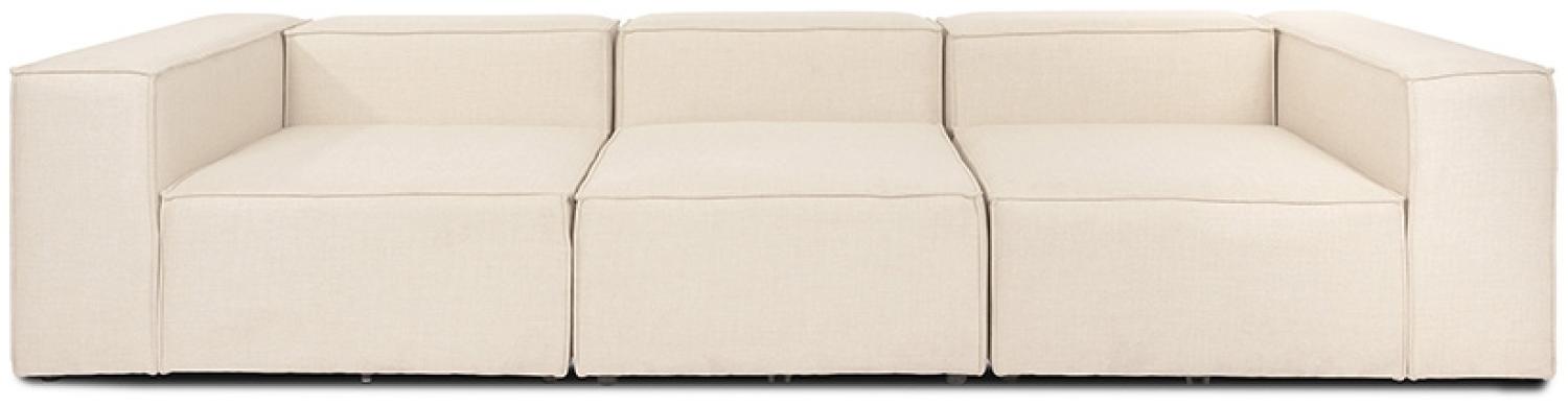 HOME DELUXE Modulares Sofa VERONA - Größe M Beige - (BxHxL) 327, 68, 119 cm Bild 1