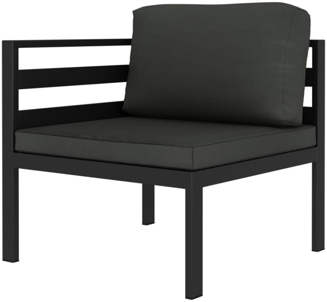 Modular-Sofa-Eckteil 1 Stk. mit Kissen Aluminium Anthrazit Bild 1