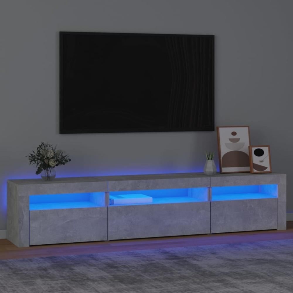 TV-Schrank mit LED-Leuchten Betongrau [3152741] Bild 1